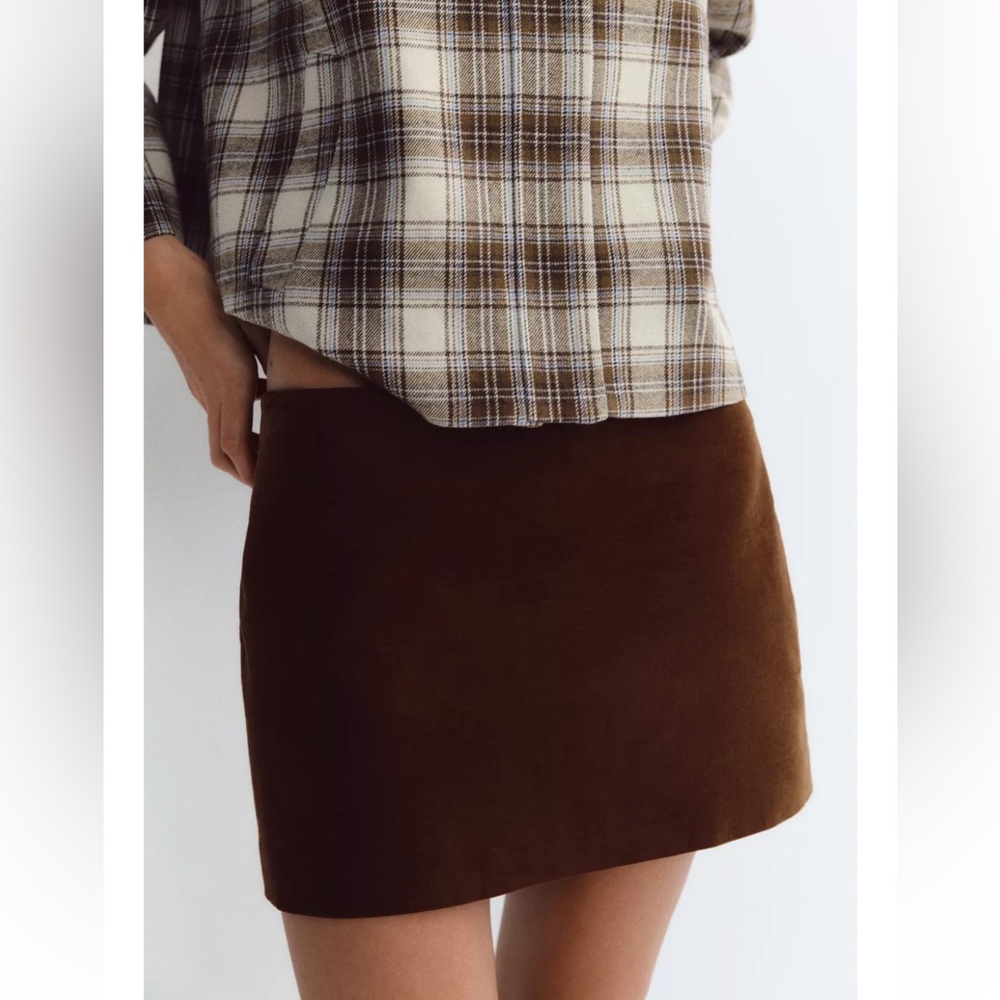 NWT Velvet Mini Skirt
